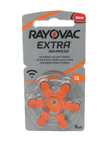 RAYOVAC EXTRA Advanced 13 Naranja 6u
